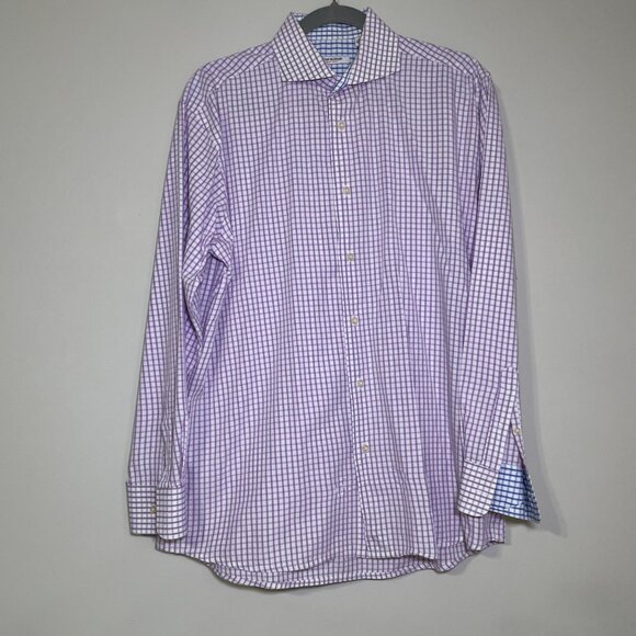 Set of 3 Men's 34/35 Isaac Mizrahi Long Sleeve Button Down Dress Shirts - Picture 8 of 16